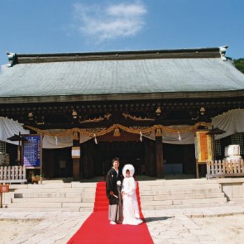 提携の神社での神前式